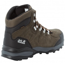 Jack Wolfskin Wanderschuhe Refugio Mid Texapore (Veloursleder, wasserdicht) khakibraun/phantomgrau Herren